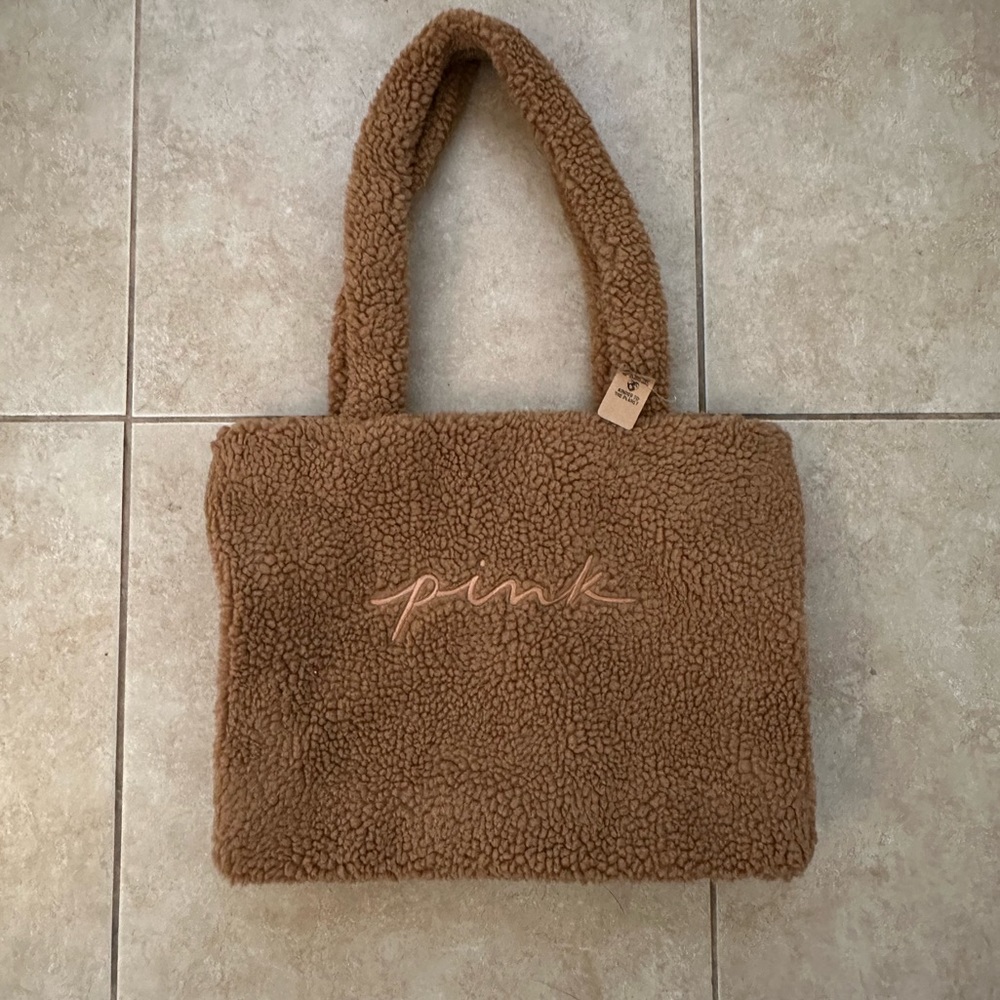 VS PINK Teddy Tote Bag
